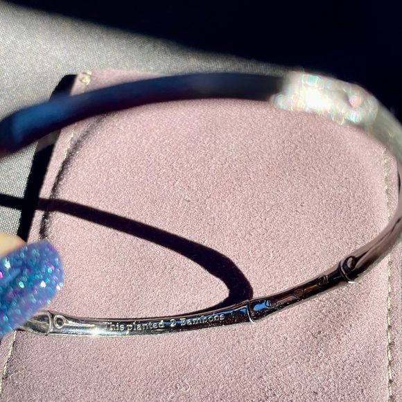 John Hardy Bamboo Black Rhodium Estate Sterling Silver Bangle Bracelet in Bag OS - Picture 7 of 16